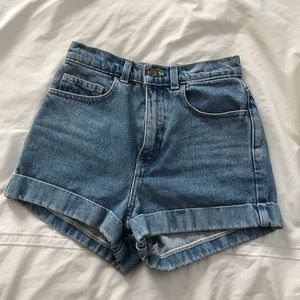 American Apparel cuffed shorts